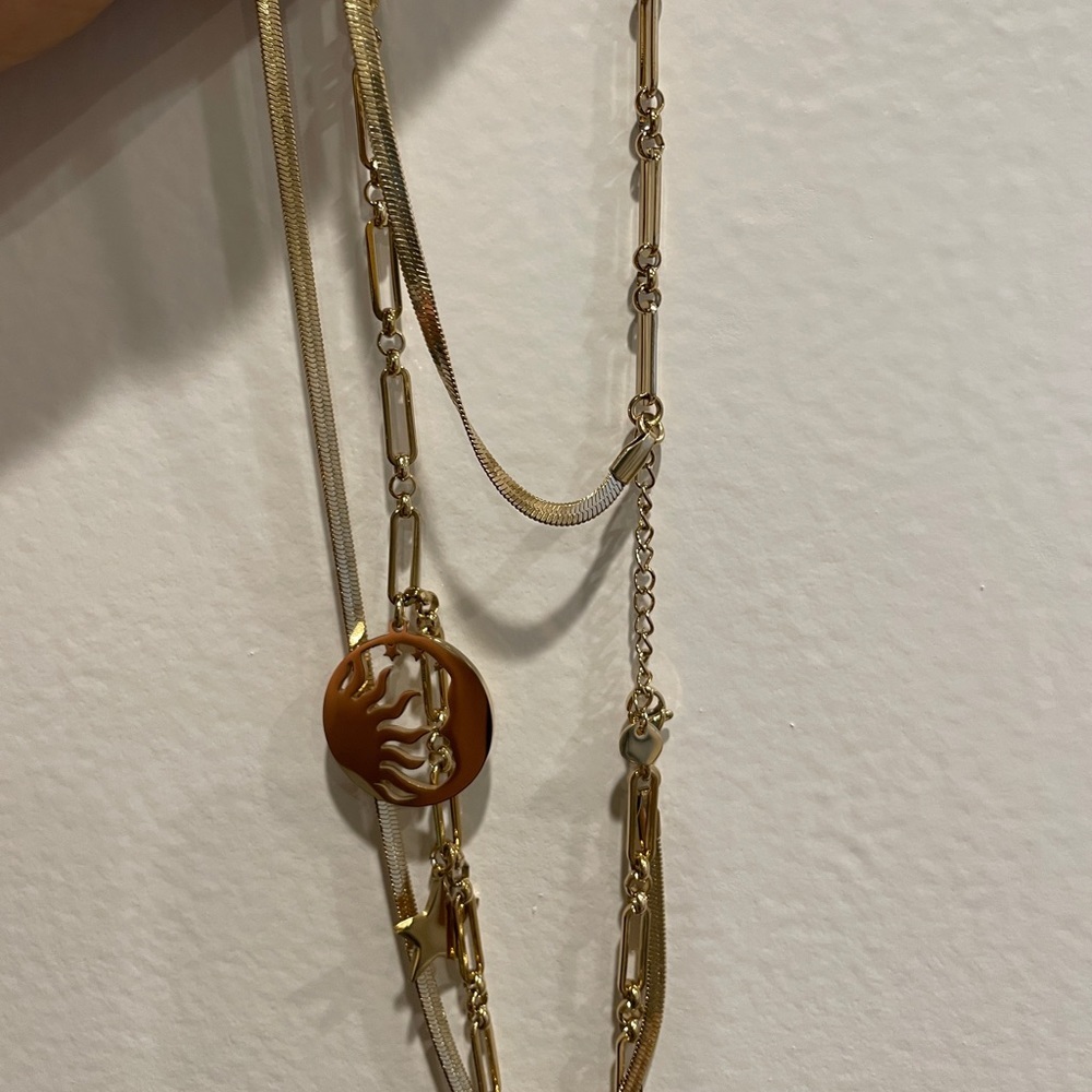 Statement moon and sun necklace - Picture 7 of 7